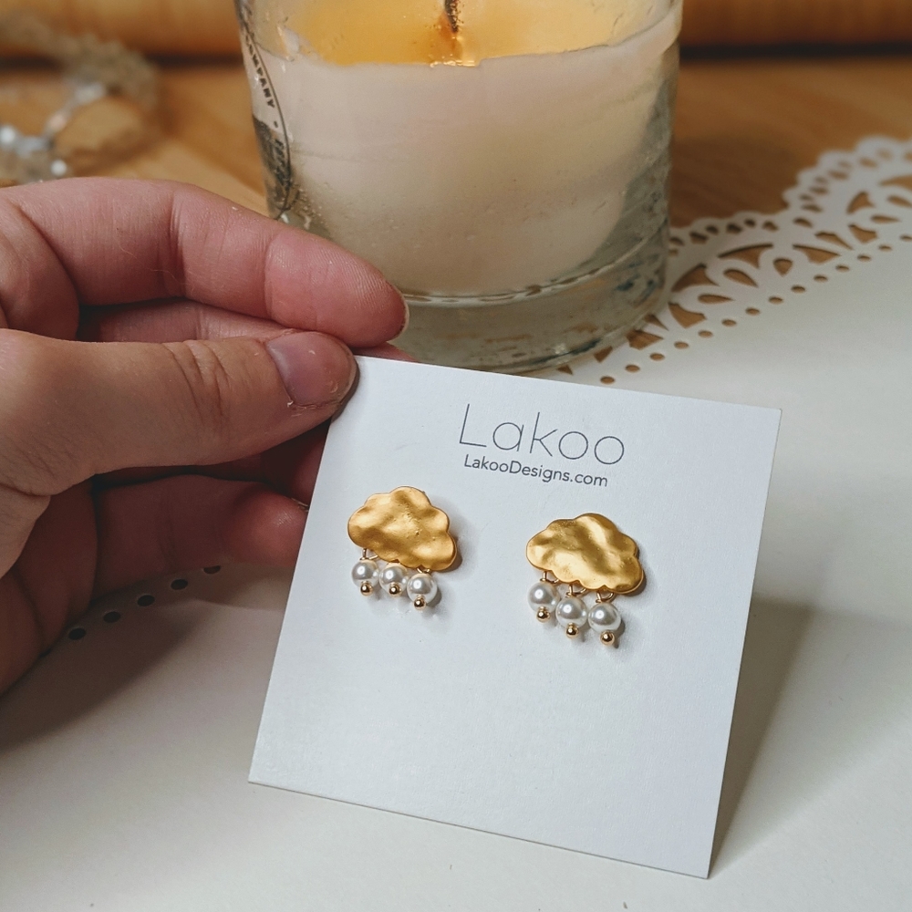 Lakoo Gold Cloud Earrings